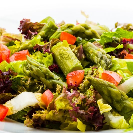 Groene asperge salade Groene asperge salade