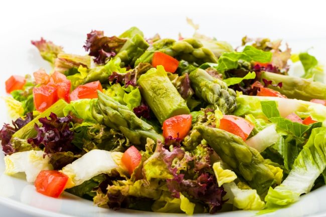 Groene asperge salade